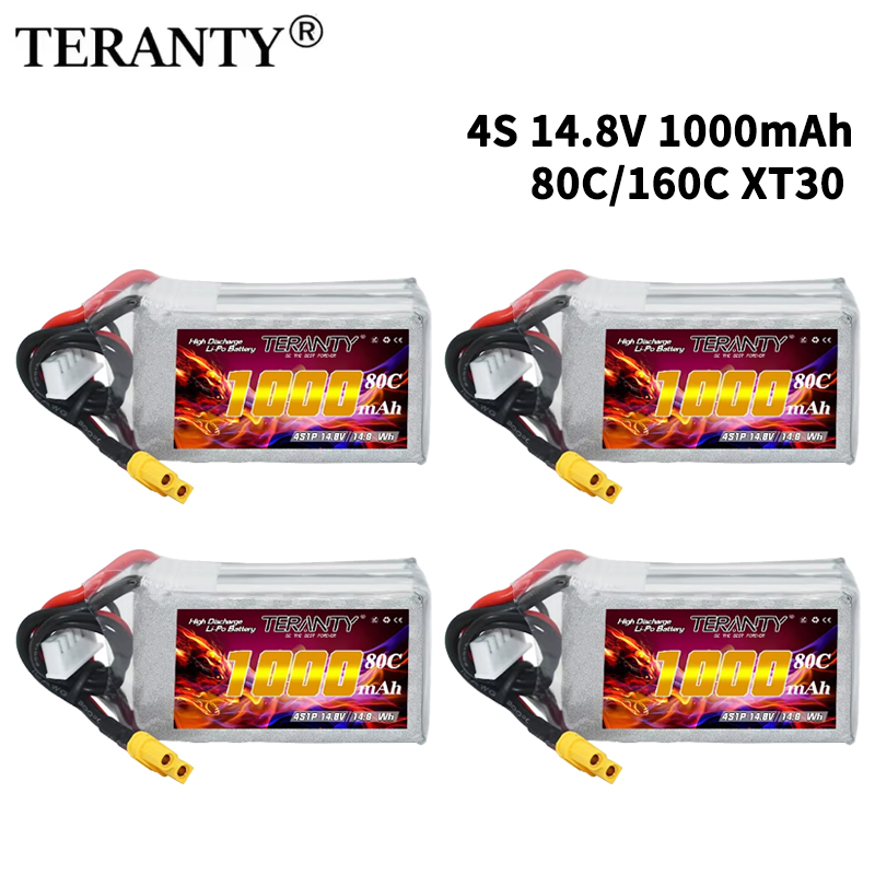 Analog Fpv Transmitter - TERANTY 4S 1000mAh 14.8V 80C/160C Lipo