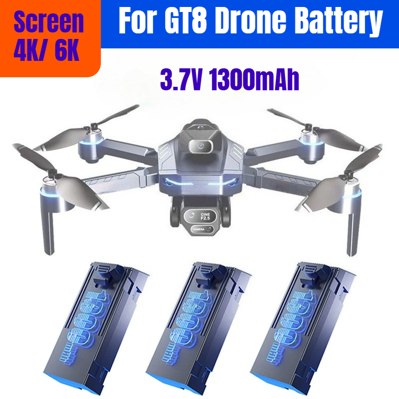 Drone Gt8 Rc - 3.7V 1300mAh For GT8 Drone Battery