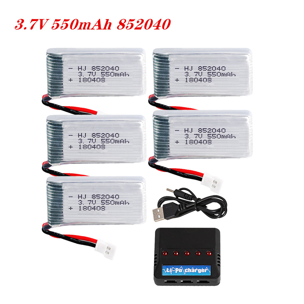 Lipo Battery Charger - 3.7V 550mAh 25C Lipo Battery 852040