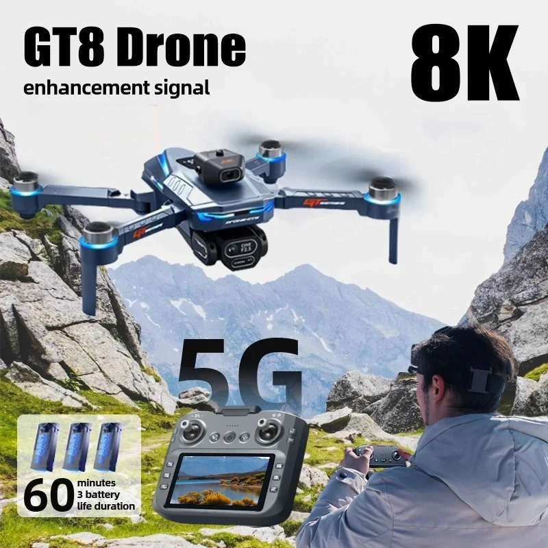 Drone Gt8 Rc - Original GT8 Drone 8K Professional 4K