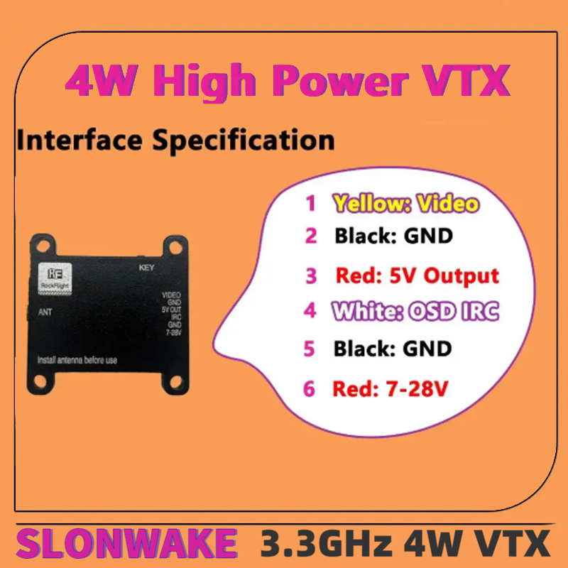 SLONWAKE FPV 3.3G 16CH 4000mW  - Drone Rc Car review and price