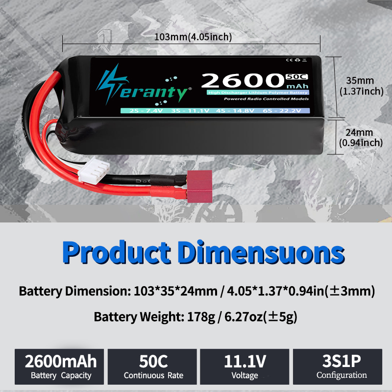 TERANTY 3S 2200/2400/2600mAh L - Analog Fpv Transmitter review and price