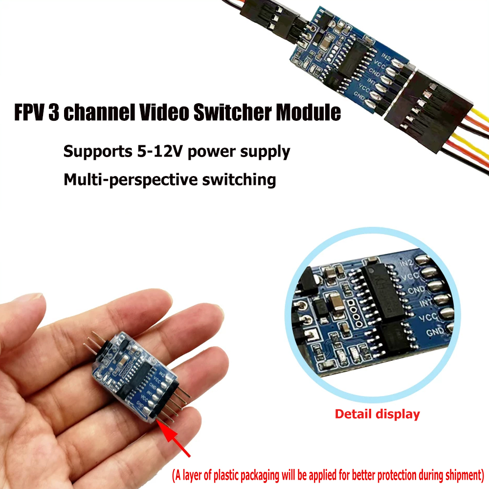 5.8G 3 Channel Video Switcher  - Drone Rc Fpv review and price