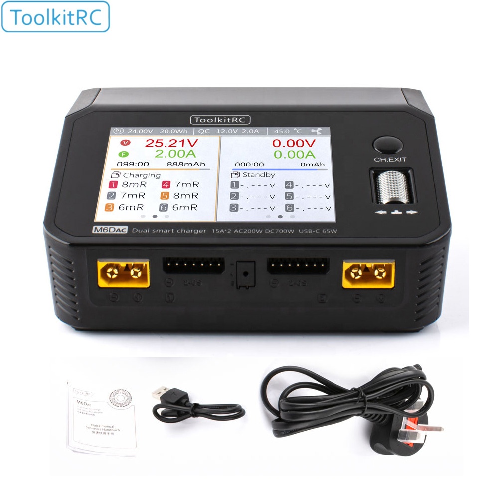 Toolkitrc M6DAC 350W X 2 USB-C - Lipo Battery Charger review and price