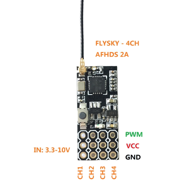Flysky FS2A Mini Receiver 4CH  - Drone Rc Mini review and price