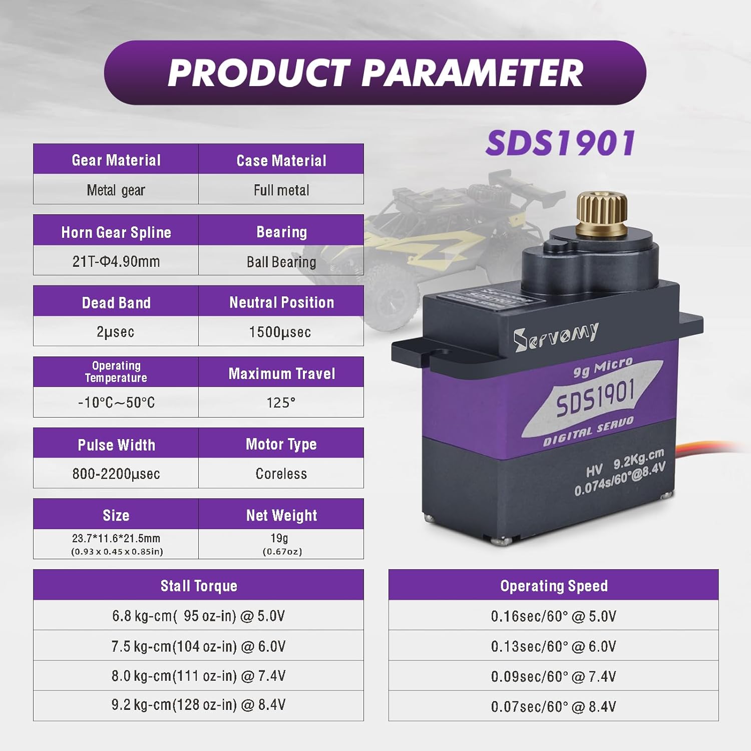 SERVOMY-SDS1901 Digital 9G Mic - Drone Rc Car review and price
