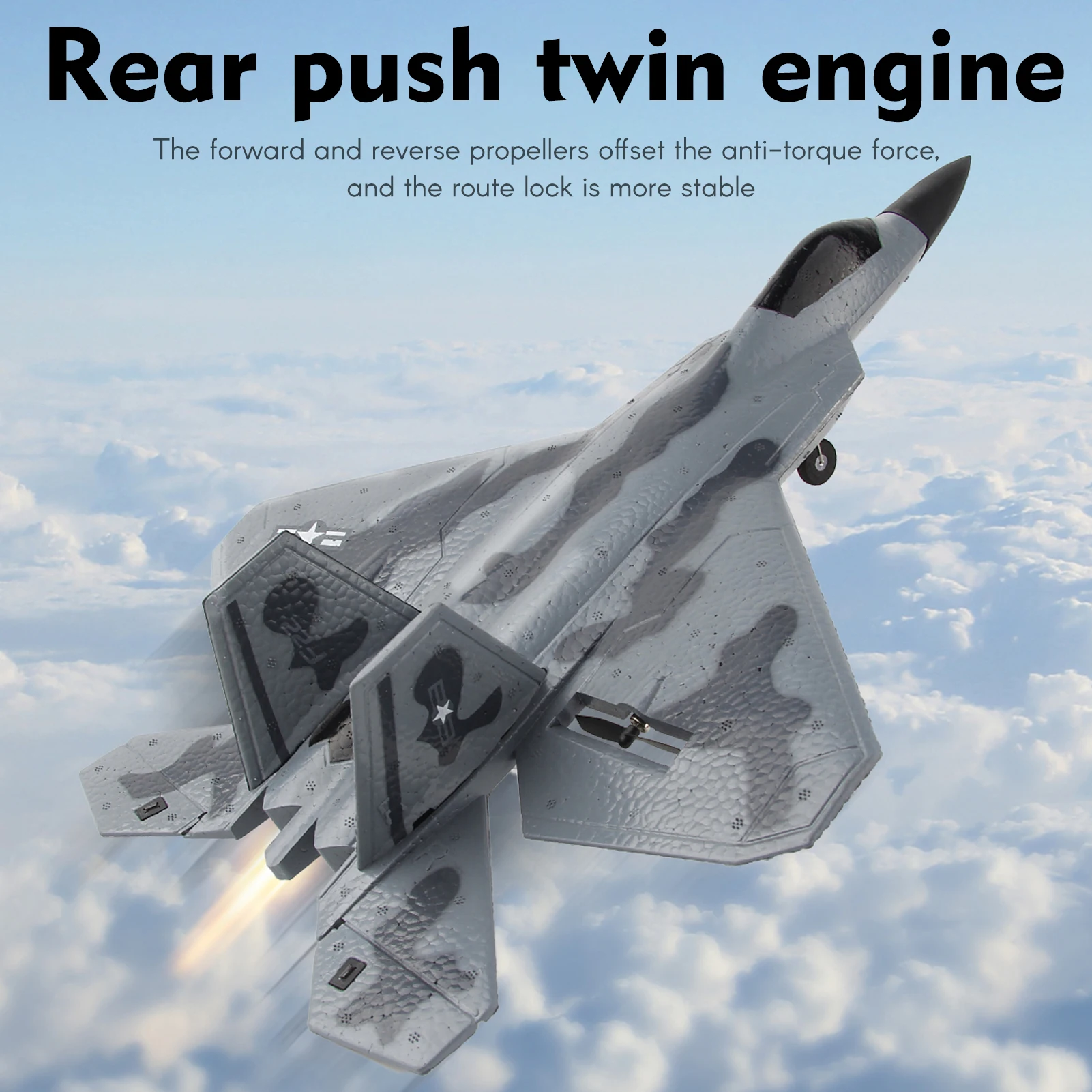 Foam RC Aircraft F22 Fighter R - Drone F22 Rc review and price
