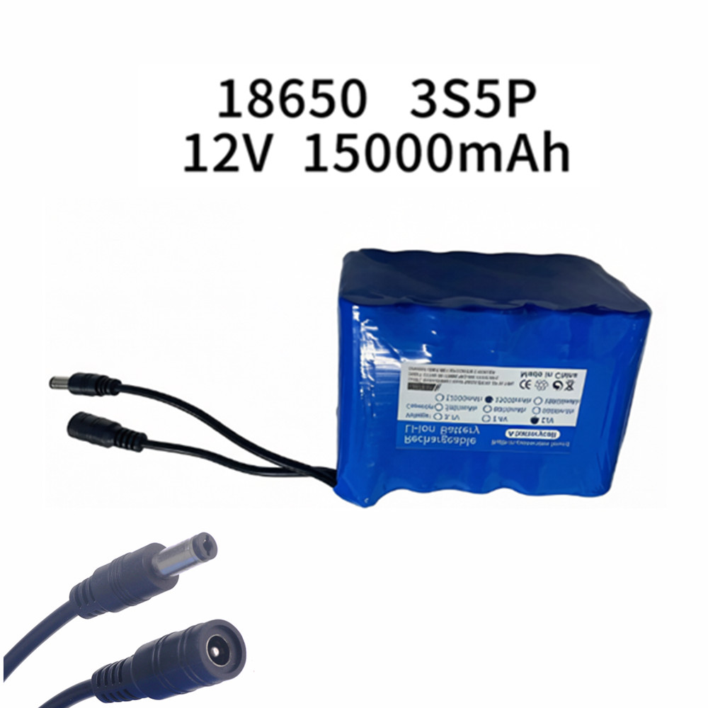Fishing Battery 12v 3S5P 15Ah  - Lipo Battery Charger review and price