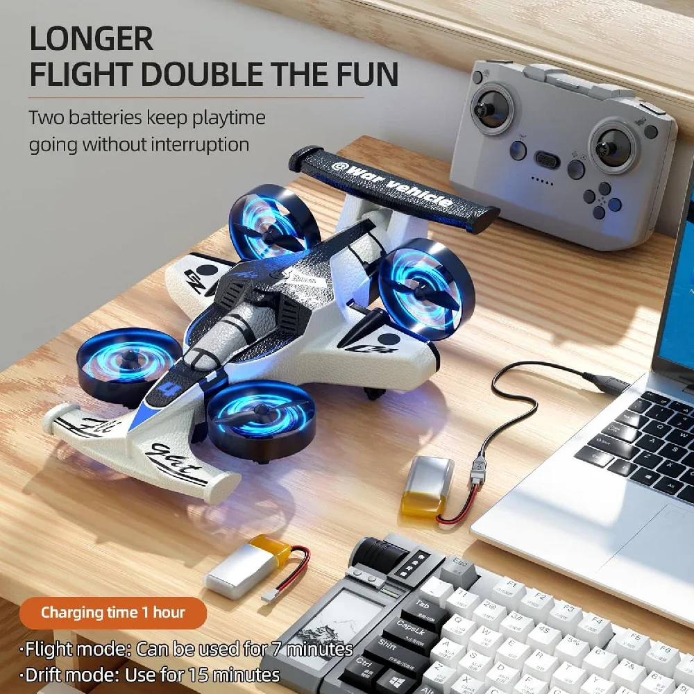 2 in 1 RC Flying Drone Car Dua - Rc Drone And Flying Car review and price